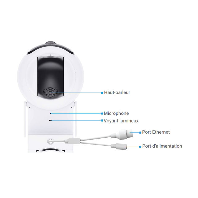Dual-Lens Pan & Tilt Wi-Fi Camera | H90 Dual 4MP+4MP
