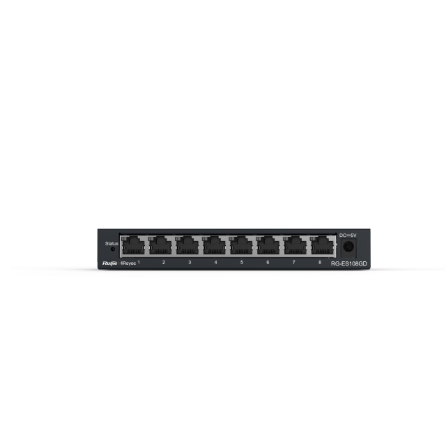 8-port 10/100/1000Mbps Unmanaged Non-PoE Switch | RG-ES108GD