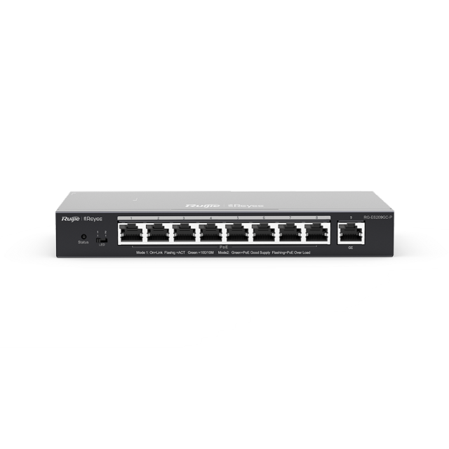 9-Port Gigabit Smart Cloud Managed PoE Switch | RG-ES209GC-P
