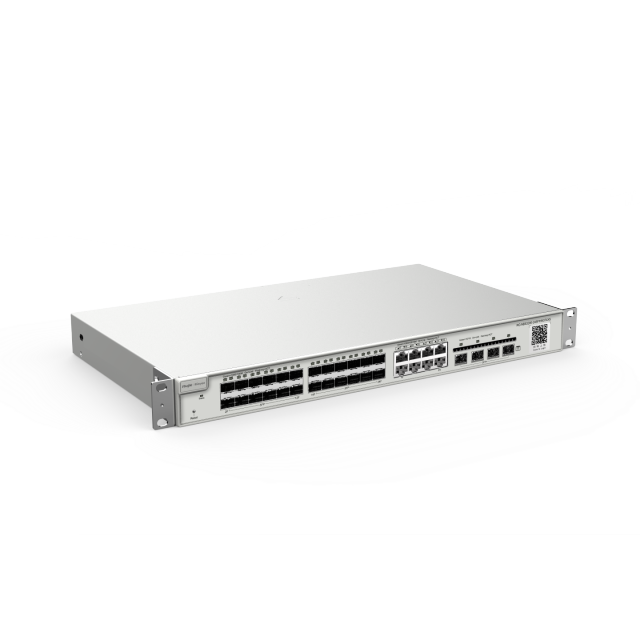 24-Port Gigabit SFP with 8 combo RJ45 ports Layer 2+ Managed Switch, 4 * 10G | RG-NBS3200-24SFP/8GT4XS