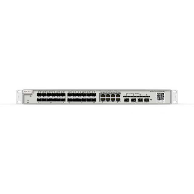 24-Port Gigabit SFP with 8 combo RJ45 ports Layer 2+ Managed Switch, 4 * 10G | RG-NBS3200-24SFP/8GT4XS