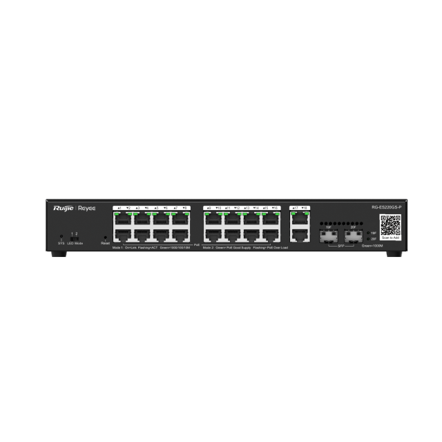20-Port Gigabit Smart Cloud Managed PoE Switch | RG-ES220GS-P