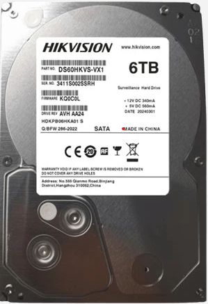 6TB HDD | Hikvision