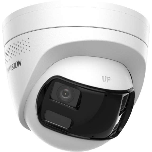 8 MP Dual Lens Stitched Wide Angle Smart Hybrid Light Fixed Turret Network Camera | DS-2CD1383G2P-LIUF/S(L)(RB)