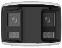 6 MP Dual Lens Stitched Wide Angle Smart Hybrid Light Fixed Bullet Network Camera | DS-2CD1T63G2P-LIUF/S(L)(RB)