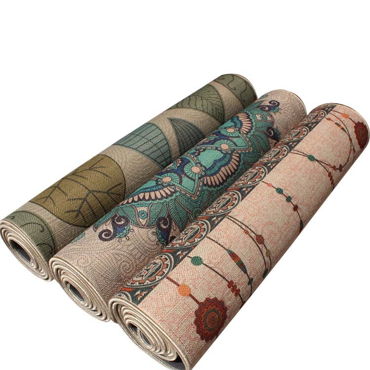 Hemp natural rubber yoga mat