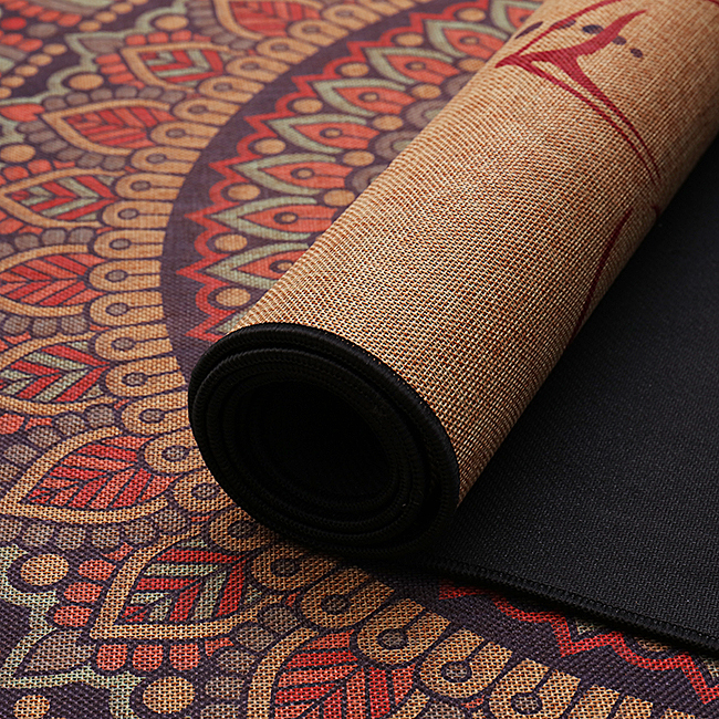 Hemp natural rubber yoga mat