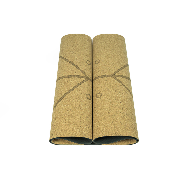 Pure ecological cork natural rubber yogi mat