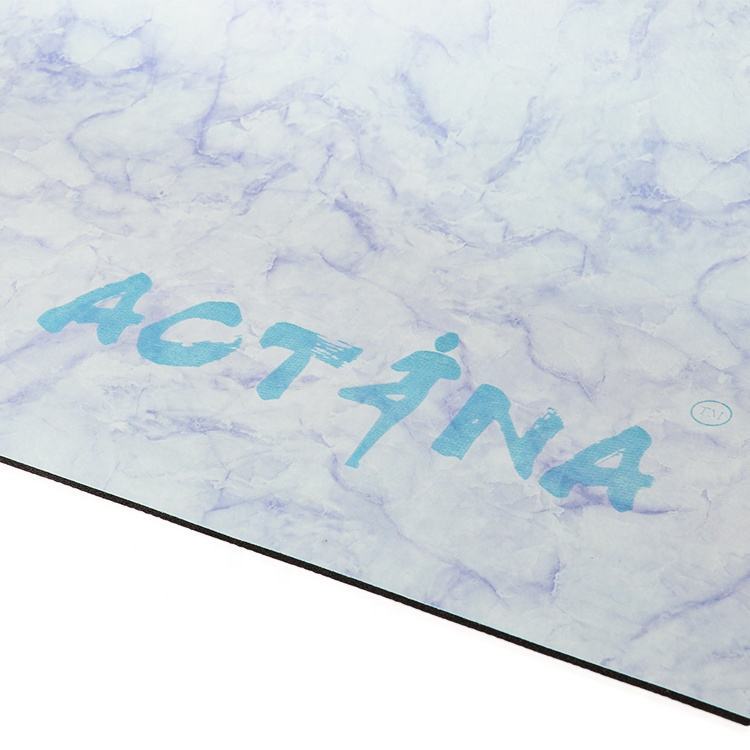 Sustainable PU marble natural rubber yoga mat