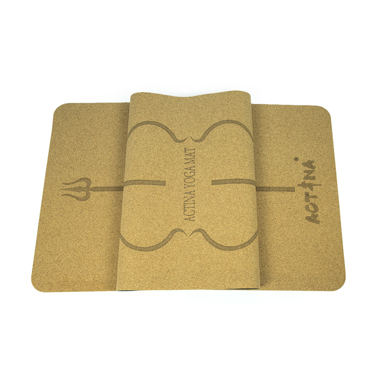 Pure ecological cork natural rubber yogi mat