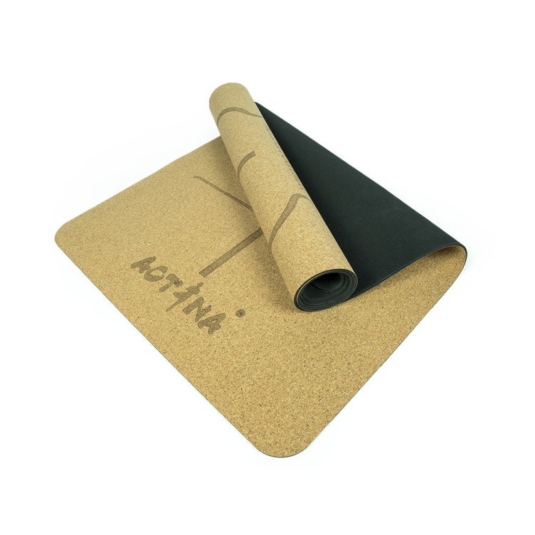 Pure ecological cork natural rubber yogi mat