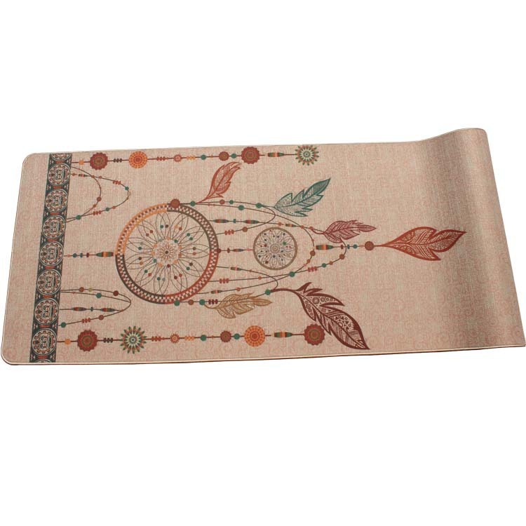 Hemp natural rubber yoga mat