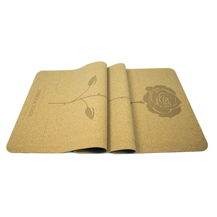 Pure ecological cork natural rubber yogi mat