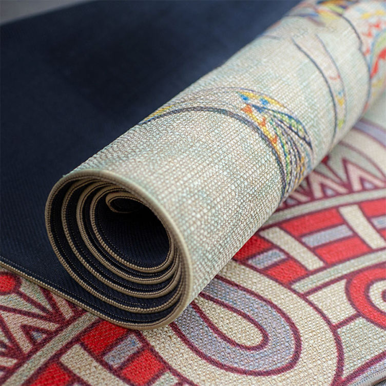 Hemp natural rubber yoga mat