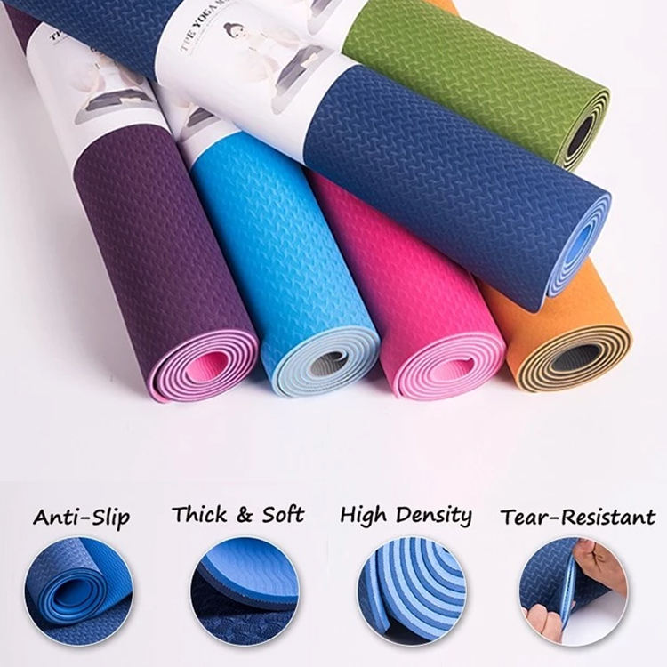UMICCA Custom Logo UV Print Eco Friendly Non-Slip TPE Yoga Mat