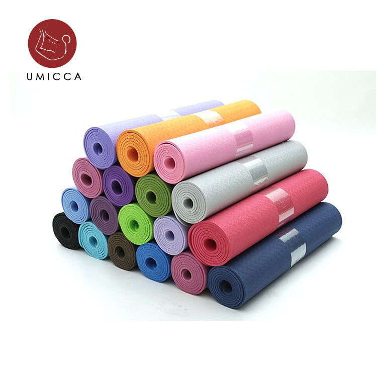 UMICCA Extra Thick Yoga Mat Non Slip TPE Yoga Mat For Women and Men