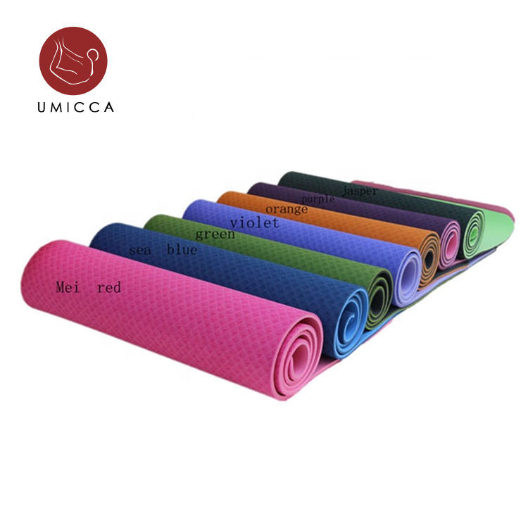 UMICCA Extra Thick Yoga Mat Non Slip TPE Yoga Mat For Women and Men