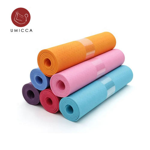 UMICCA Extra Thick Yoga Mat Non Slip TPE Yoga Mat For Women and Men