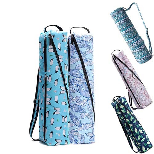 UMICCA Full-Zip Yoga Mat Carry Bag with Pockets and Adjustable Strap