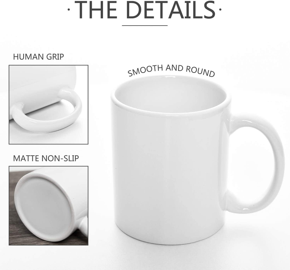 Customized 11oz Ceramic Mugs White Sublimation Ceramic Milk Mug Customization Logo Printing