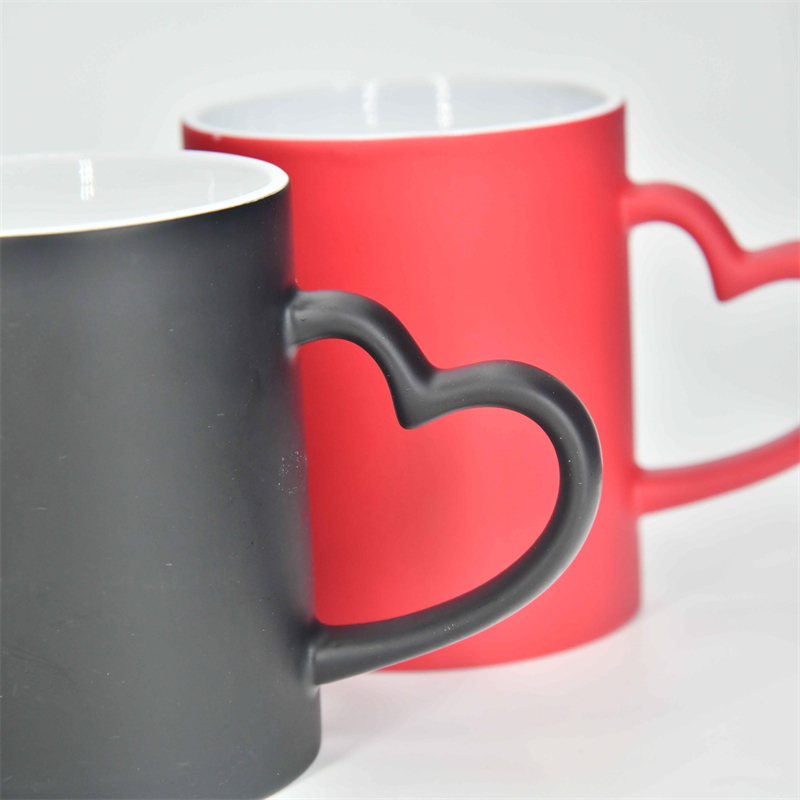 Customized 11oz Color Change Ceramic Mugs Colorful Sublimation Ceramic Milk Mug Customization Logo Printing Mugs
