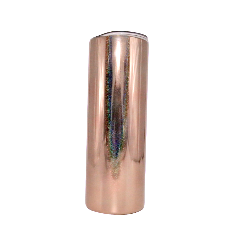 Wholesale 20oz Mirror Sublimation 304 Stainless Steel Tumblers Straight Double Walled Vacuum Insulated Tumbler Flask