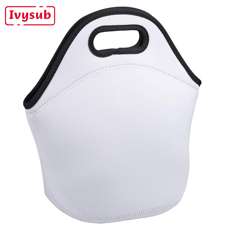 Sublimation Lunch Bag Reusable Insulated Thermal Lunch Box Handbags Tote With Zipper For Adults Kids