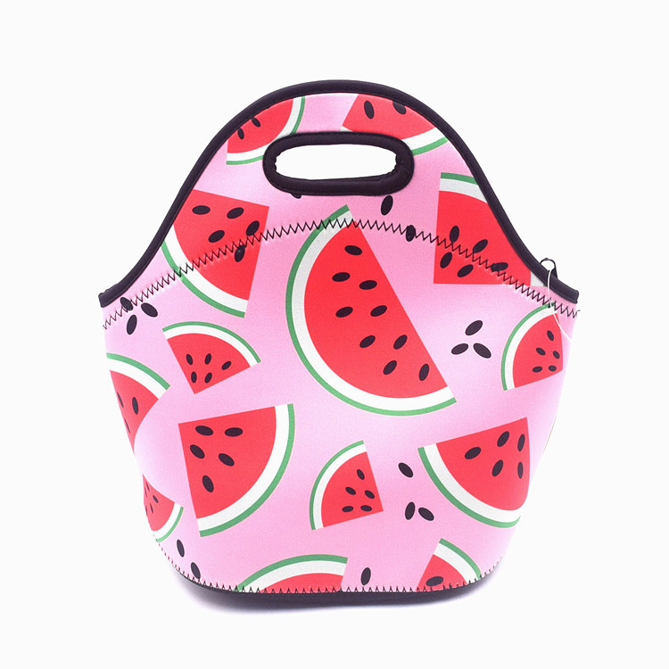Sublimation Lunch Bag Reusable Insulated Thermal Lunch Box Handbags Tote With Zipper For Adults Kids
