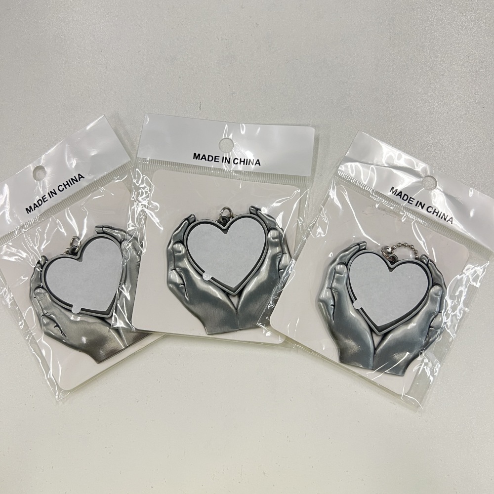 sublimation blank heart in plams