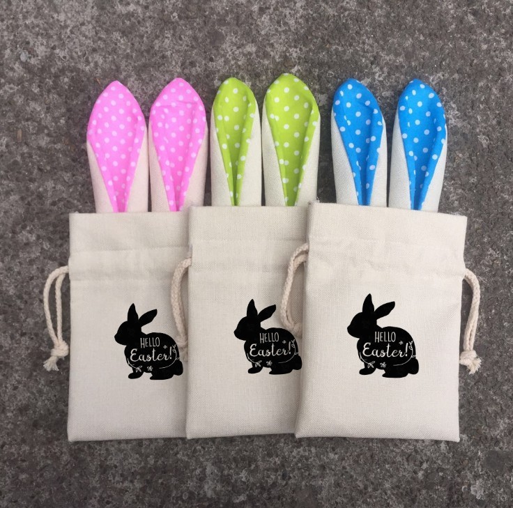 Sublimation Easter Rabbit Basket Shipped US warehouse