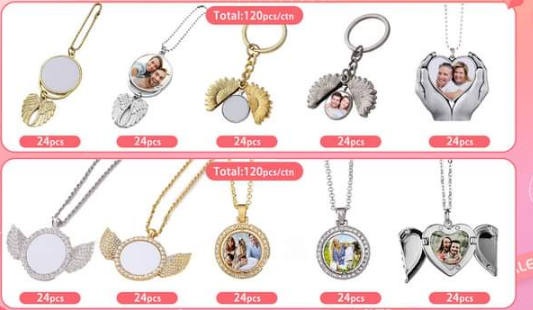 sublimation blank Metal pendant