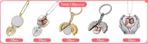 sublimation blank Metal pendant