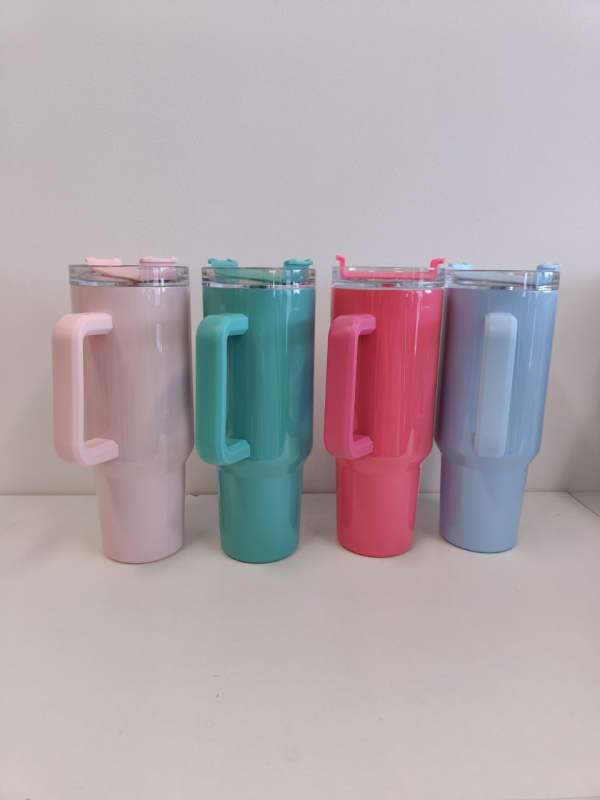 Sublimation 40OZ colored travel mugs