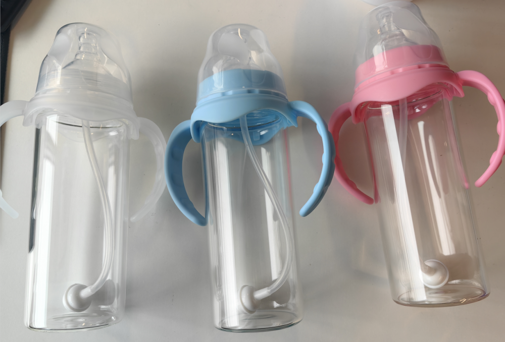 8oz Kids Sippy Cup glass baby bottles sublimation