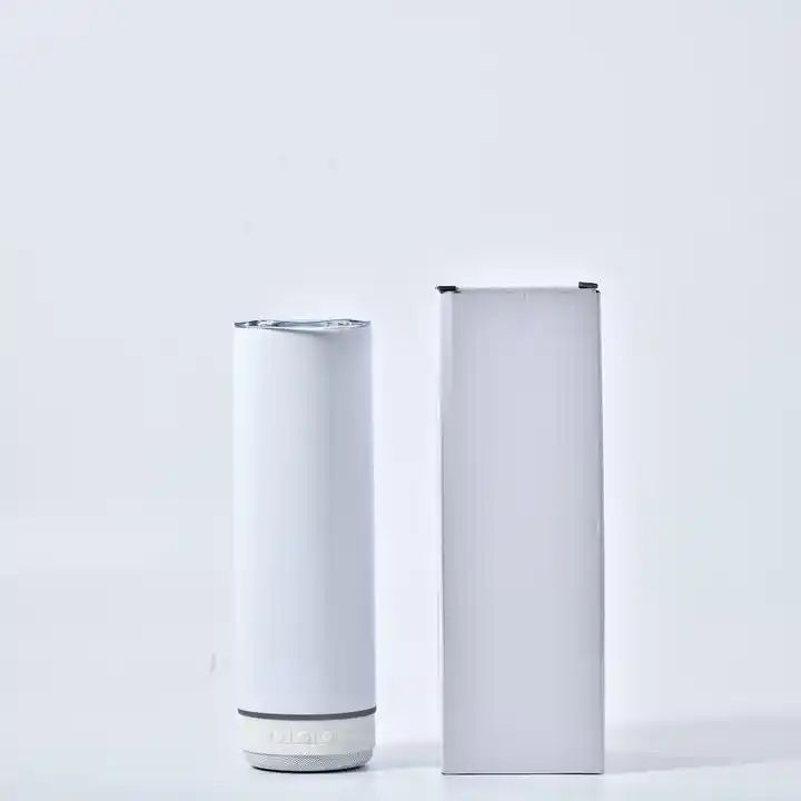 Us Warehouse Sublimation Blanks Straight Tumbler Smart Speaker 20oz Stainless Steel Sublimation Wireless Speaker Music Tumbler