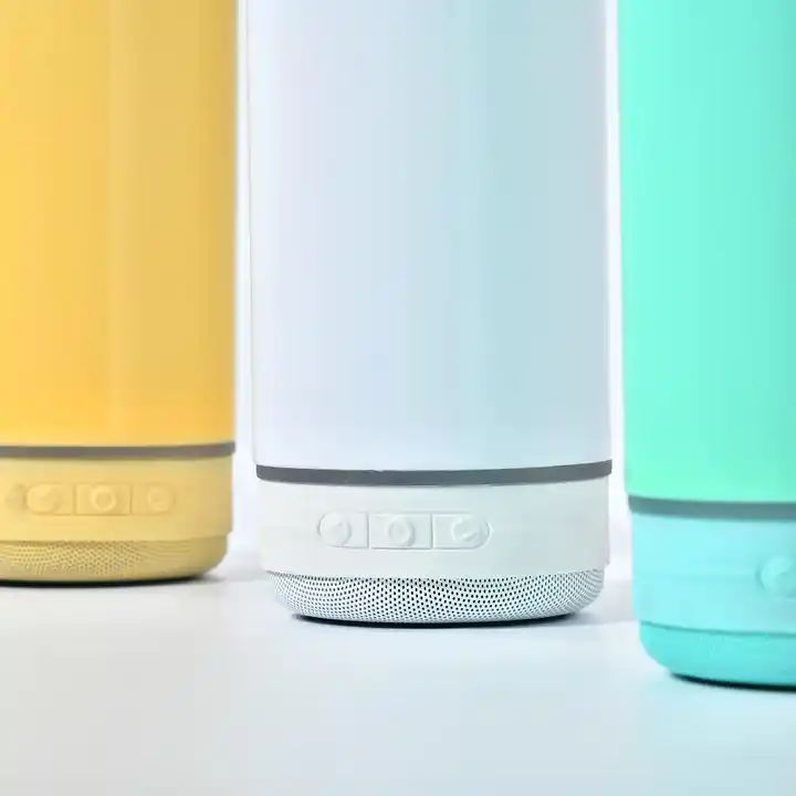 Us Warehouse Sublimation Blanks Straight Tumbler Smart Speaker 20oz Stainless Steel Sublimation Wireless Speaker Music Tumbler