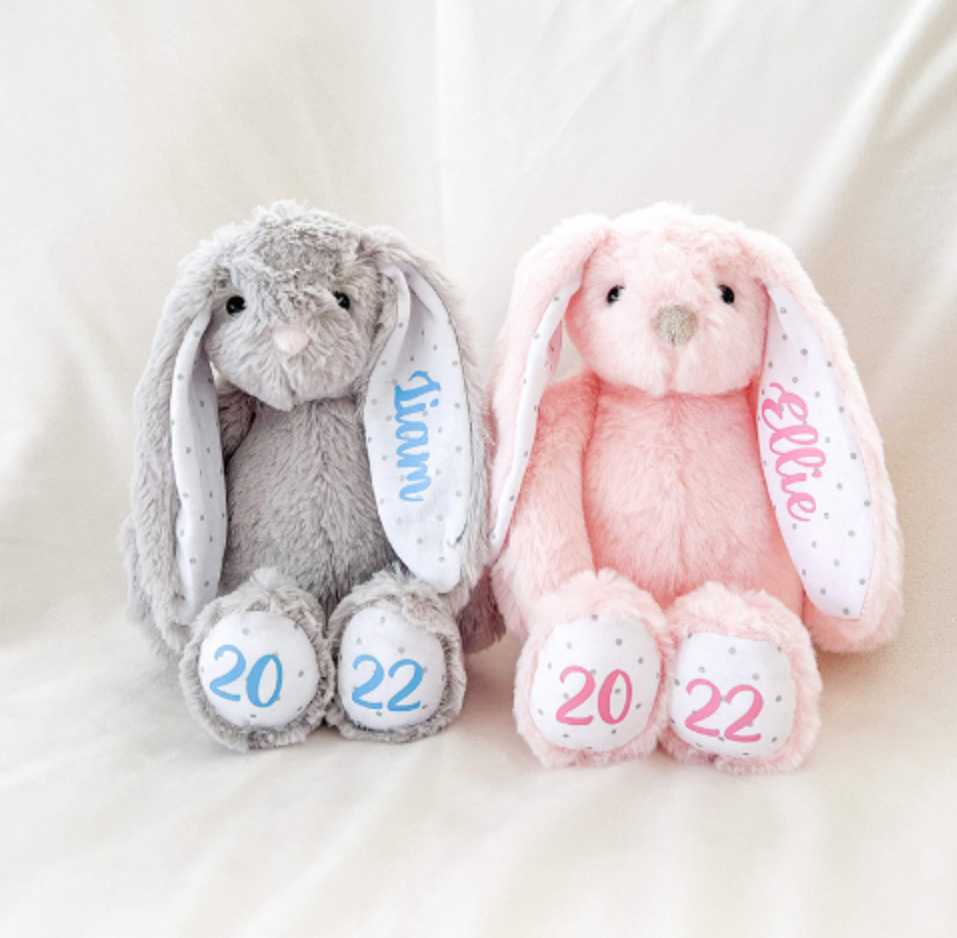 FashionItems Easter Festival Decoration Bunny Ears Cartoon Thermal Transfer Colorful Easter Sublimation Rabbit