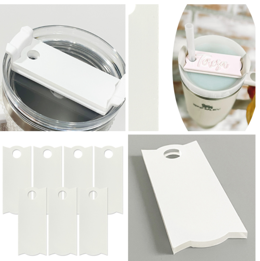Personalized Sublimation Acrylic Name Plate for 40oz Tumbler mixed 3 types