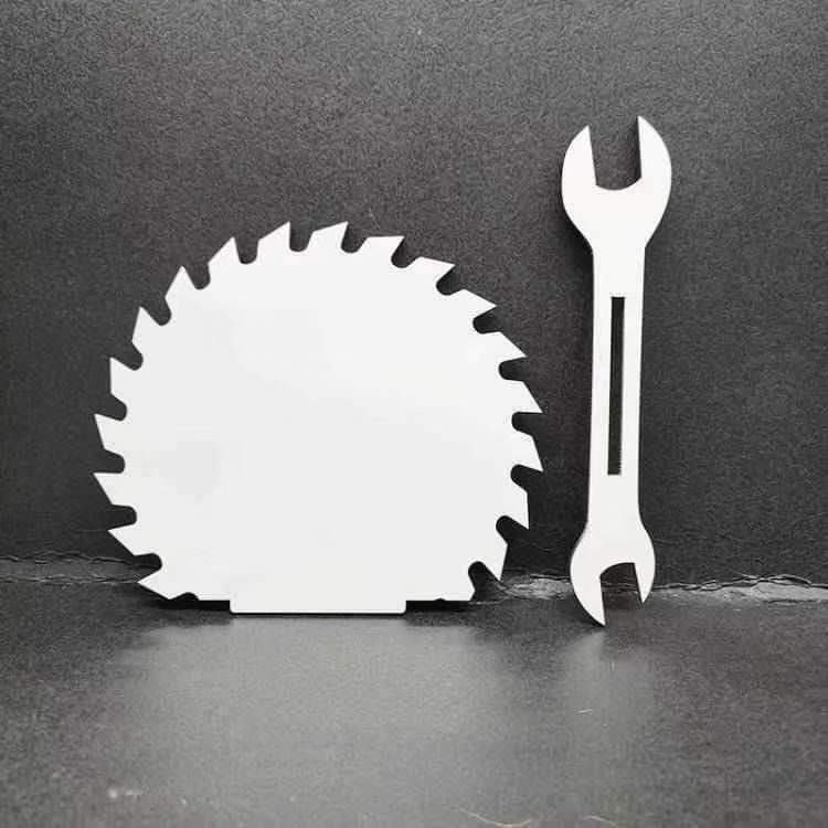 Sawblade Sublimation Photo Blank with stands, single side sublimation