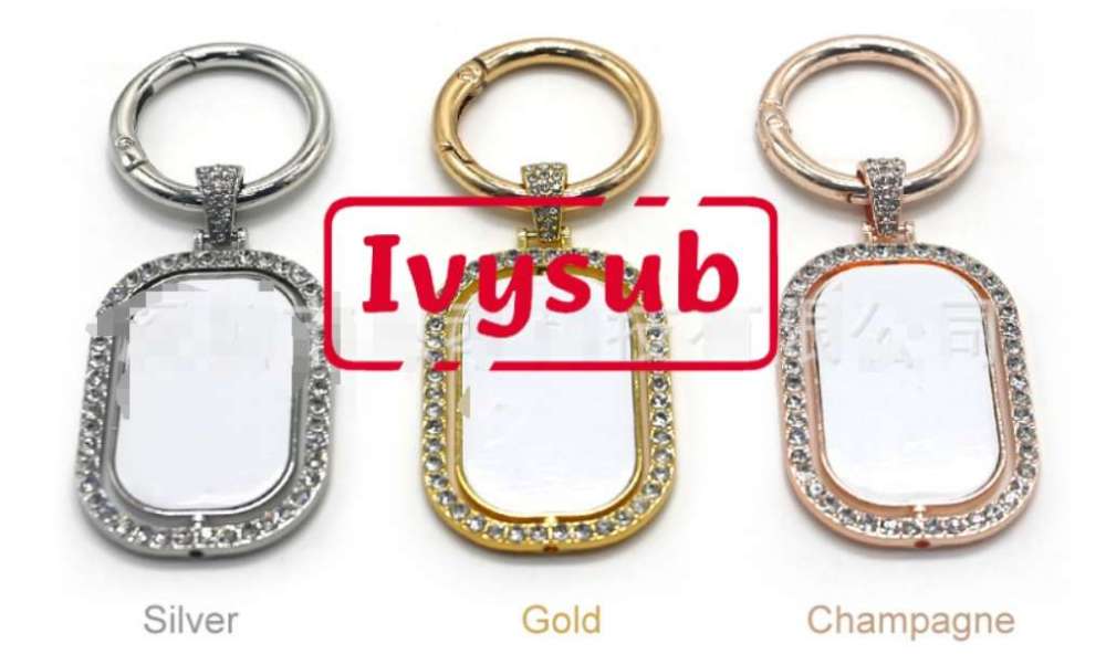 Sublimation keychain, both sides