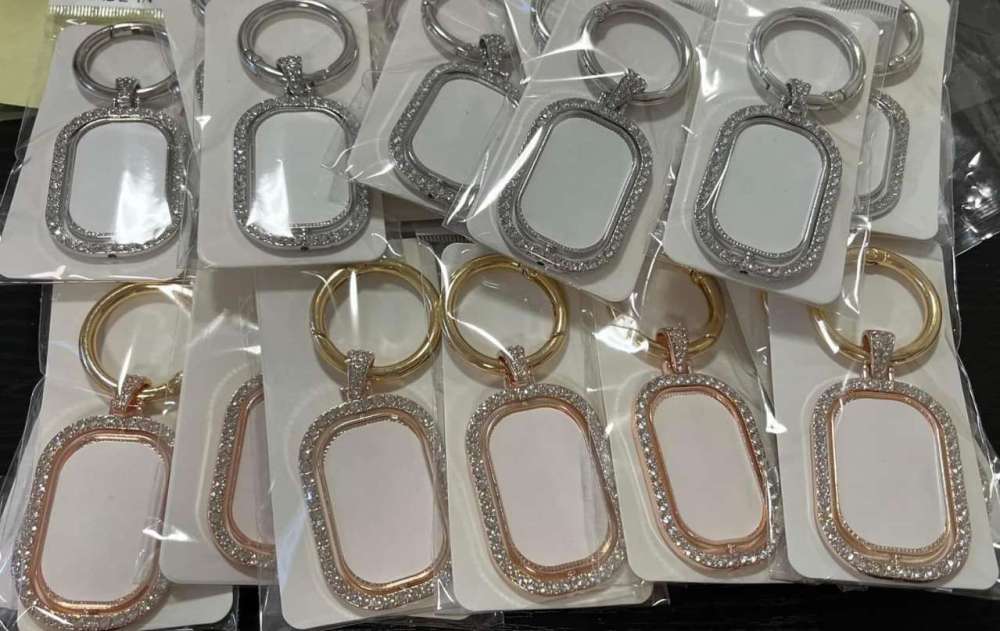 Sublimation keychain, both sides