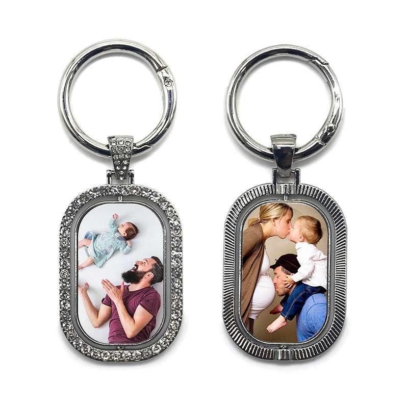 Sublimation keychain, both sides