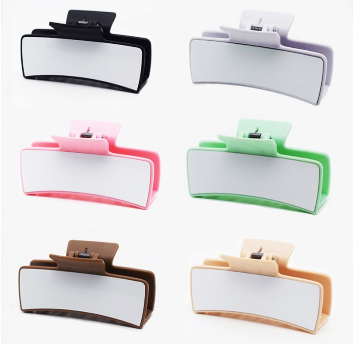 Sublimation hair clip claw mixed color ship from China by air
