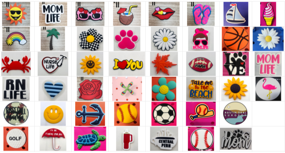Beach bag charms, mixed color DIY
