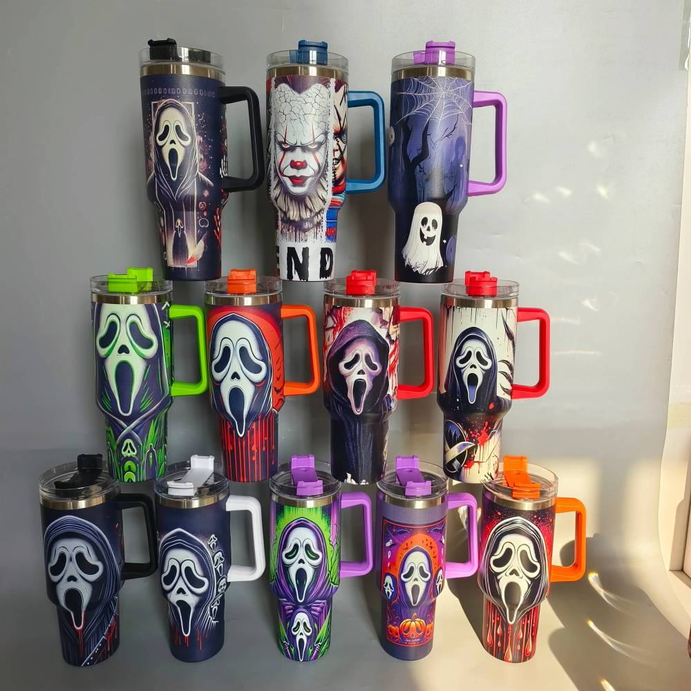 40OZ halloween holiday travel mugs