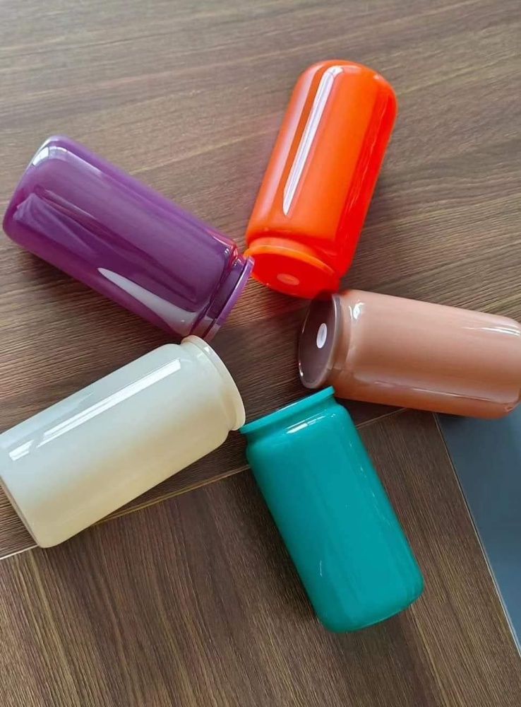 16oz colorful glass can sub