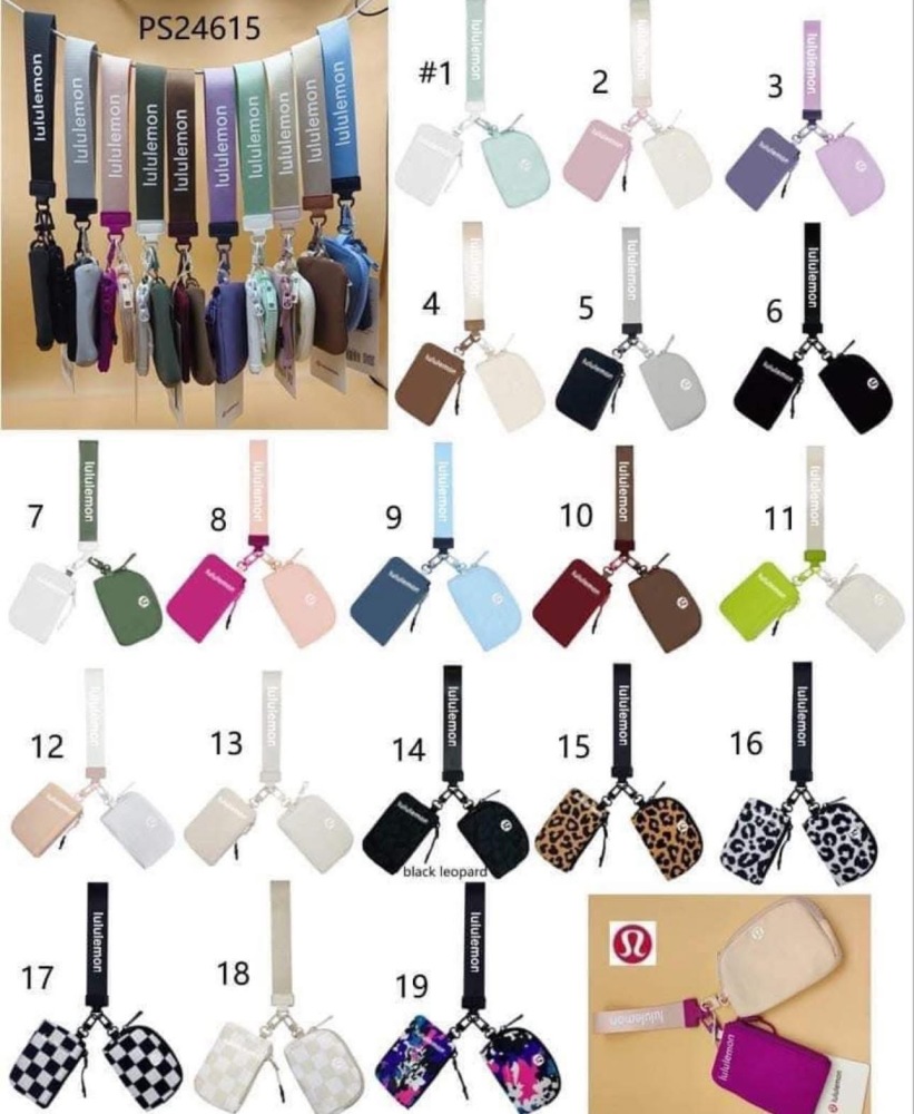 RTS China dual pouch wristlet fashion keychain bags