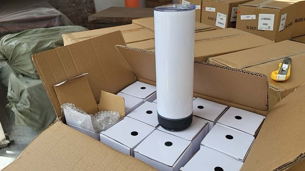 20OZ speaker bluetooth sublimation tumbler mixed 6 color 12pcs RTS US warehouse