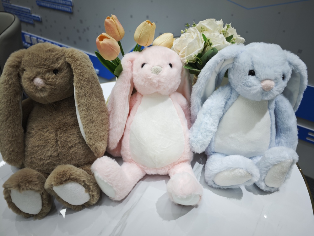 Easter Sublimation Bunny Plush Doll Stuffed Gift Doll Kids Wholesale Easter Bunny Plush