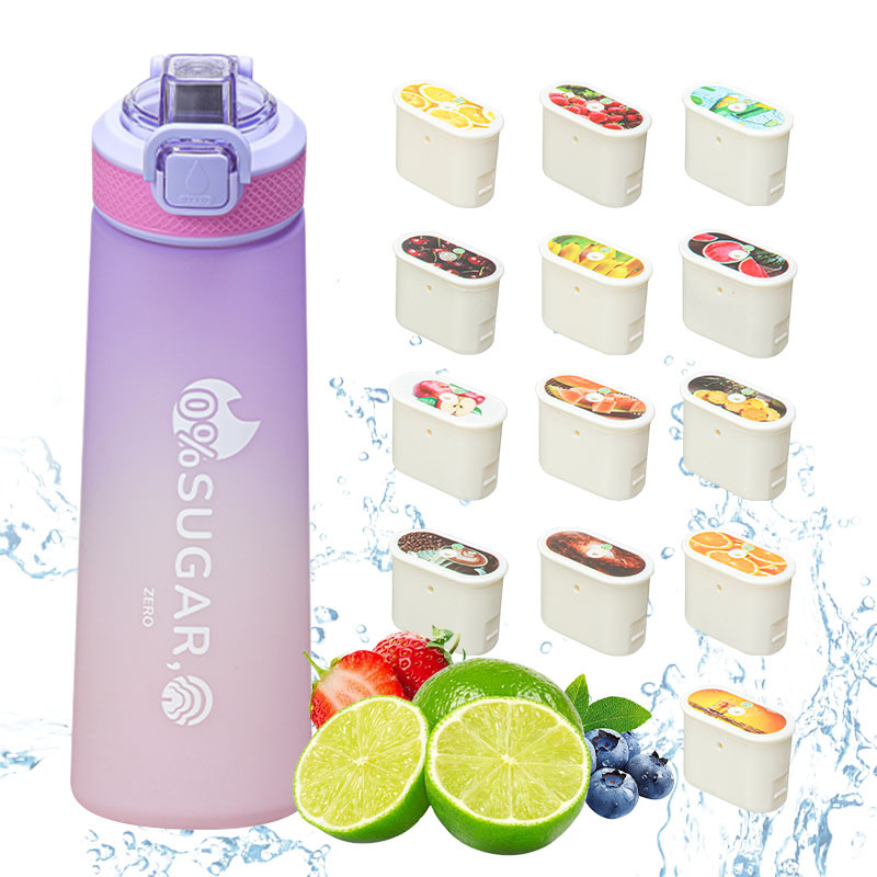 Customized Logo Tritan Air Up Scented Flavored Cup Drinking Fragrant Smell Scent Flavour Plastic Water Bottle With Fruit Flavor Pod